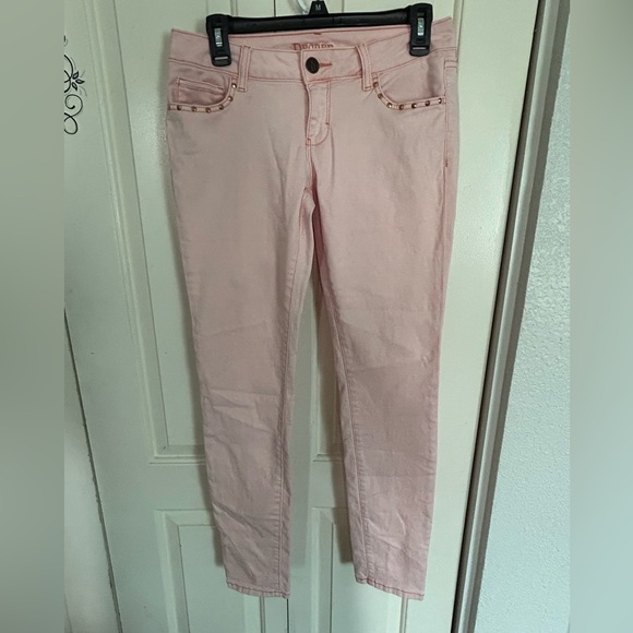 Decree Super Skinny Pink Pants Size 7 Junior - Picture 1 of 10